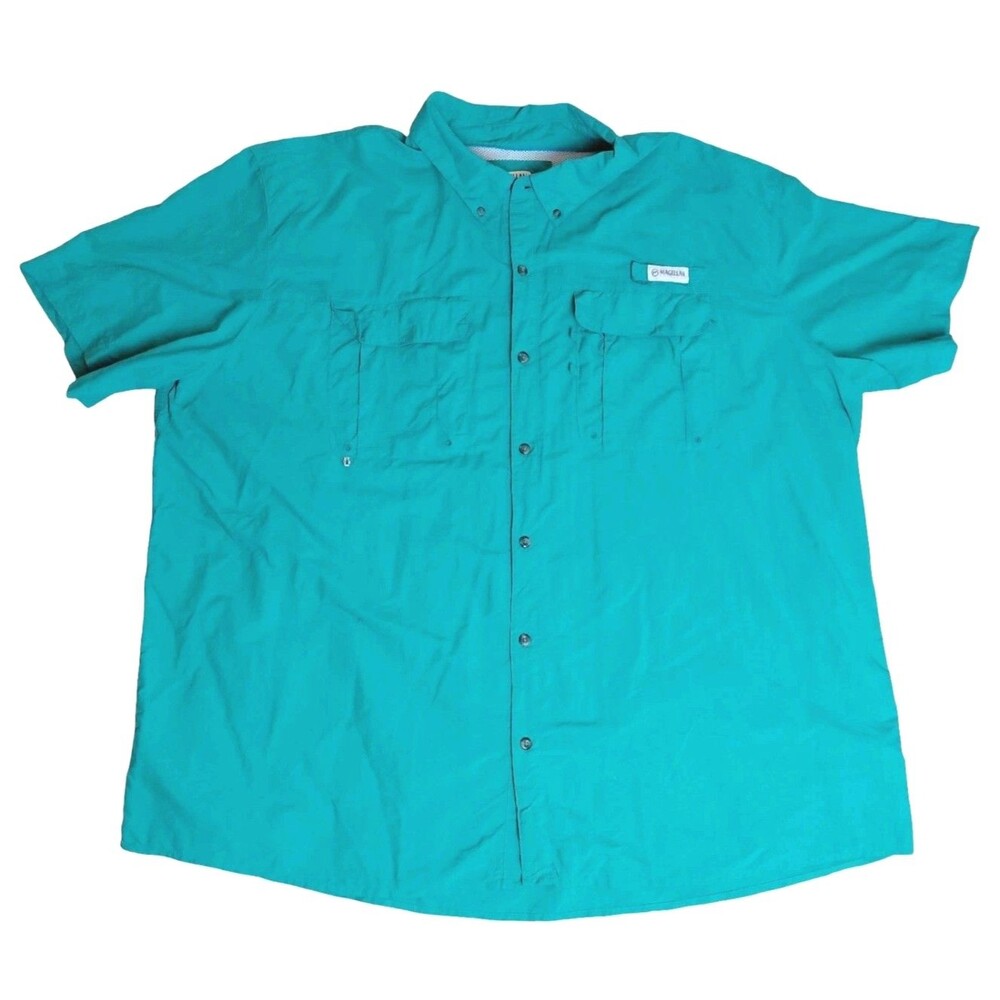 Lot Of 4 Magellan Outdoors Shirt Men’s 4XL Short Sleeve Fishing Angler Relaxed - Picture 2 of 11
